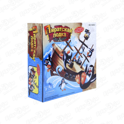 Игра настольная Lanson Toys Пиратская лодка с 3лет игра настольная junfa пиратская лодка 3 1240 2