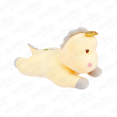 Игрушка мягкая-подушка «Динозаврик» желтый большой