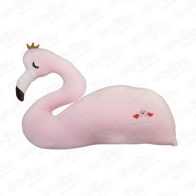Игрушка-подушка фламинго розовый мягкая игрушка подушка фламинго 190 см