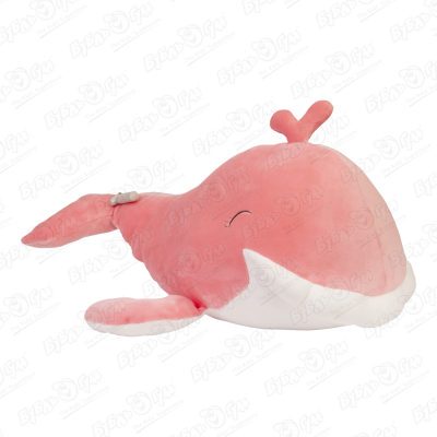 Игрушка-подушка кит розовый