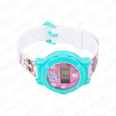 Часы наручные Littlest Pet Shop электронные с розовым ремешком