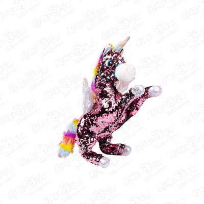 Игрушка мягкая «Единорог» с яркими крыльями в ассортименте набор мягкая игрушка единорог звёздочка бальзам для губ единорог с крыльями зефир