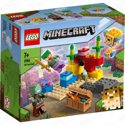 Конструктор LEGO Minecraft 21164 Коралловый риф с 7 лет конструктор lego minecraft 21164 коралловый риф 92 дет