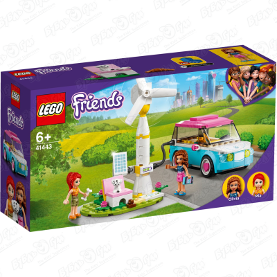 цена Конструктор LEGO Friends 41443 Электромобиль Оливии с 6 лет