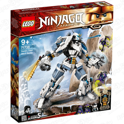 конструктор lego ninjago 71738 битва с роботом зейна 840 дет Конструктор LEGO Ninjago Legacy 71738 Битва с титаном Зейна с 9лет