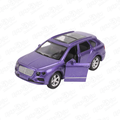 Автомобиль kings toy инерционный световые звуковые эффекты металлический фиолетовый 1:36
