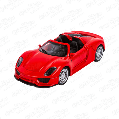 Автомобиль Ferrari kings toy инерционный световые звуковые эффекты металлический красный 1:36