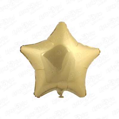 Шар фольгированный  Звезда золотой 48см