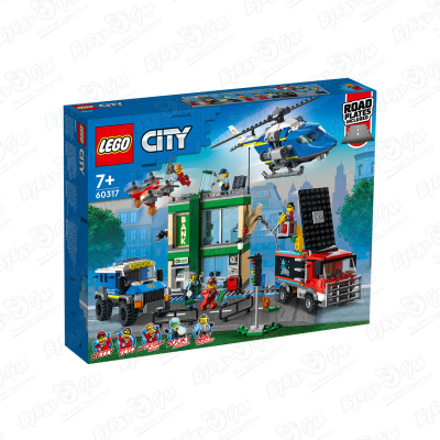 Конструктор LEGO CITY Полицейская погоня в банке lego lego city 60317 лего город полицейская погоня