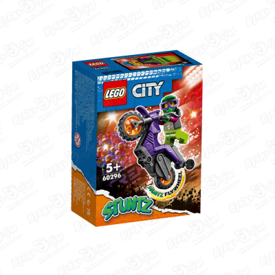 цена Конструктор LEGO CITY акробатический трюковый мотоцикл с 5лет