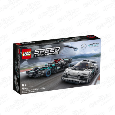 Конструктор LEGO SPEED CHAMPIONS Mercedes AMG F1 W12 Performance и AMG Project One с 9лет lego technic mercedes amg f1 w14 e performance гоночный автомобиль в подарок