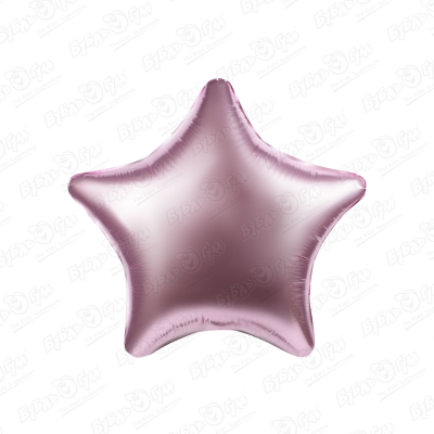 Шар Agura Звезда нежно-розовый 48см