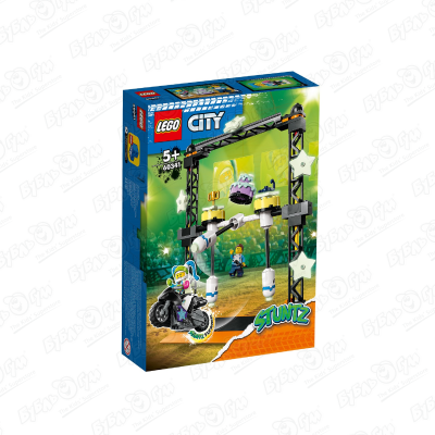Конструктор LEGO CITY Трюковое испытание нокдаун конструктор lego city трюковое испытание клинок 60340