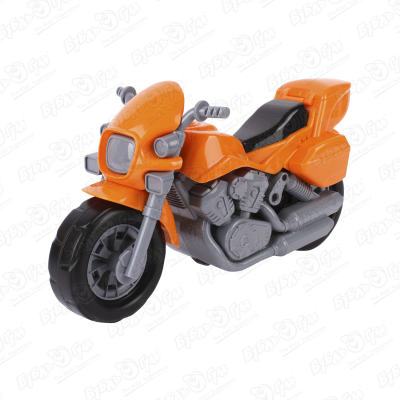 Мотоцикл Харли пластиковый свободный ход в ассортименте мотоцикл харли оранжевый и 3410