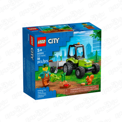 Конструктор LEGO CITY Парковый трактор конструктор lego city трактор 60287