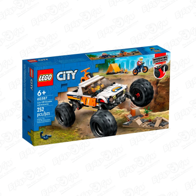 Конструктор LEGO CITY Приключения на внедорожнике конструктор city приключения на внедорожнике