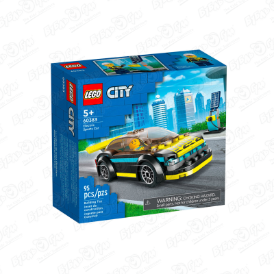 Конструктор LEGO CITY Электрический спорткар конструктор lego city 60383 электрический спорткар 95 дет