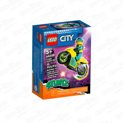 конструктор lego city 60358 кибер трюк байк Конструктор LEGO CITY Кибер трюковой байк
