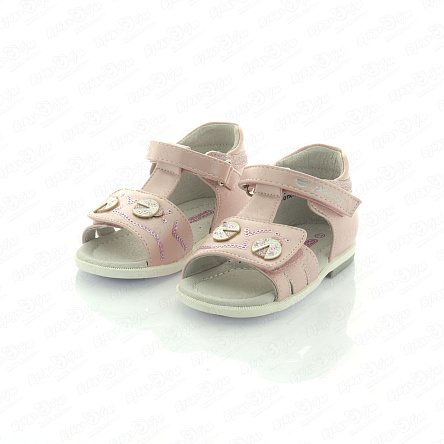 Сандалии Pasito открытые на липучке с пайетками розовые - фото 360 Сандалии Pasito открытые на липучке с пайетками розовые - фото 360