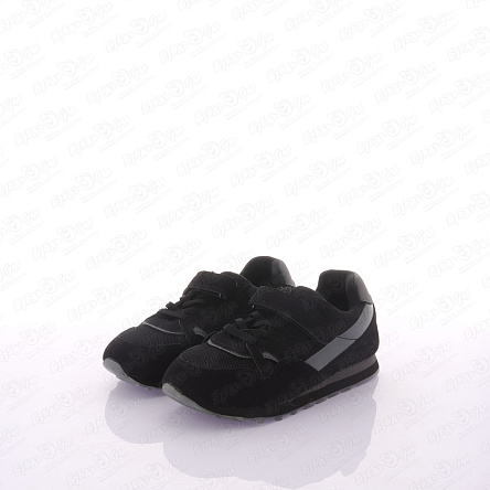 Кроссовки TIBURON с двойной фиксацией и серыми элементами черные - фото 360