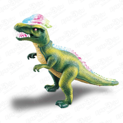 Игрушка интерактивная Динозавр со звуковыми эффектами зеленый с 3лет интерактивный динозавр dinos unleashed дилофозавр со звуковыми эффектами