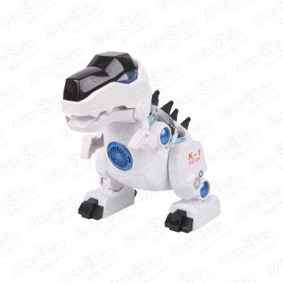 Робо-динозавр Lanson Toys Ти-рекс на батарейках световые и звуковые эффекты в ассортименте робо пес lanson toys balloon dog с управлением голосом и жестами р у световые и звуковые эффекты в ассортименте
