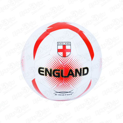 Мяч футбольный X-Match «Англия» PVC мяч футбольный x match 1 слой pvc 1 8 мм 330 350 гр размер 5 57029 627210