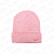 Шапка Lanson Kids зимняя с отворотом с эмблемой розовая 