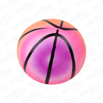 цена Мяч баскетбольный радужный 23см