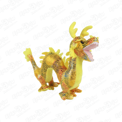 Игрушка мягкая Lanson Toys Китайский дракон желтый 31см