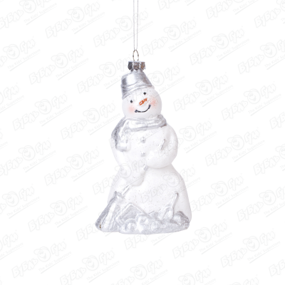Украшение ёлочное «Снеговик белый» елочные игрушки merimeri ёлочное украшение жираф
