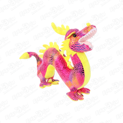Игрушка мягкая Китайский дракон розовый 31см