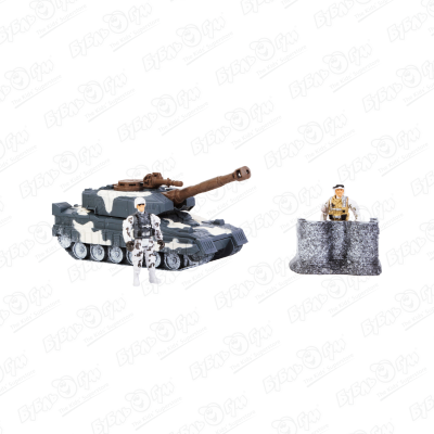 цена Набор игровой Военный танк 14фигур световые и звуковые эффекты