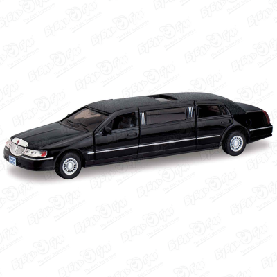 Автомобиль Lincoln Town Car Stretch Limousine 1999 KINSMART инерционный 1:38 в ассортименте