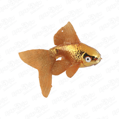 Украшение елочное Золотая рыбка стеклянная украшение елочное пуансеттия золотая велюровая 20см
