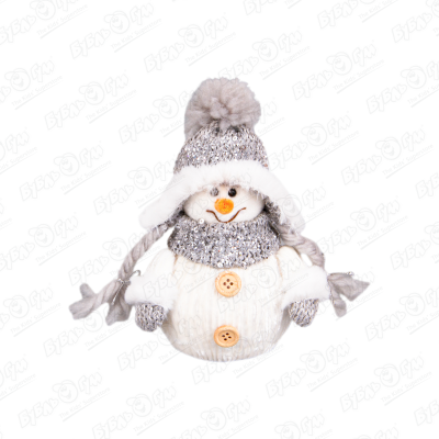 Украшение новогоднее Снеговик в шапке и шарфе цена и фото