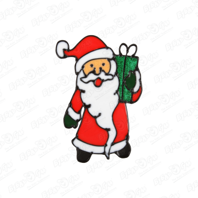 Наклейка Дед Мороз новогодняя в ассортименте цена и фото