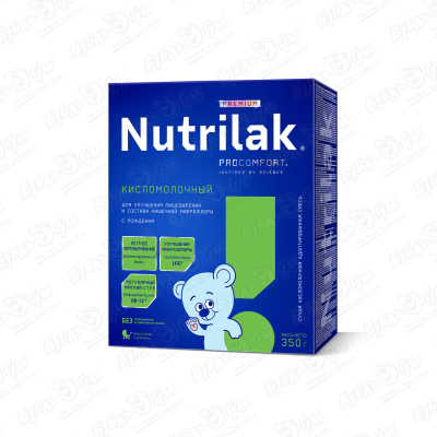 Смесь Nutrilak Premium кисломолочный 350г с 0мес БЗМЖ