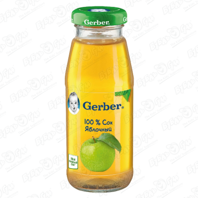 Сок Gerber яблоко 175г с 4мес сок gerber яблоко виноград шиповник 175г с 6мес