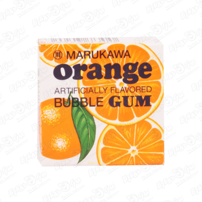 Резинка жевательная MARUKAWA апельсин жевательная резинка marukawa кислый лимон