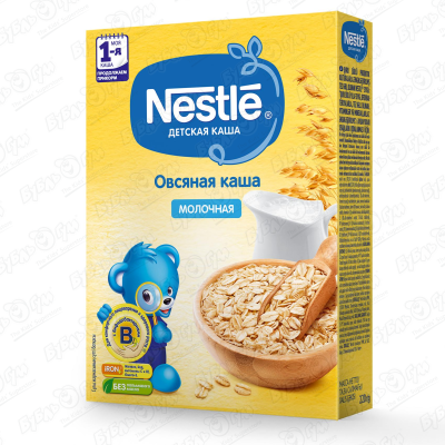 Каша Nestle молочная овсяная 220г с 5мес БЗМЖ