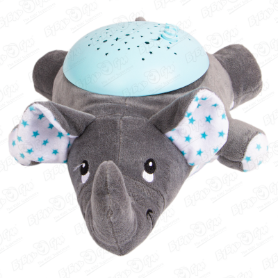 проектор игрушка для малышей слоненок арт 201011431 Игрушка проектор слоненок
