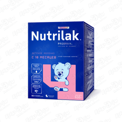 цена Напиток Nutrilak Premium 4 молочный 600г с 18мес БЗМЖ