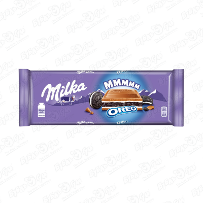 Шоколад Milka OREO 300г шоколадный батончик milka oreo bar 37 г