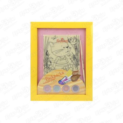 Шоколад-раскраска Конфаэль Котенок 110г шоколад фигурный конфаэль открытка из белого шоколада тюльпаны 75 г