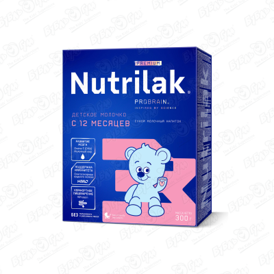 цена Смесь Nutrilak Premium 3 молочная 300г с 12мес БЗМЖ
