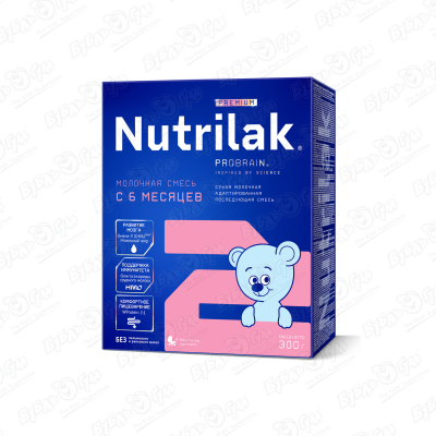 Смесь Nutrilak Premium 2 молочная 300г с 6мес БЗМЖ смесь nutrilak premium 2 молочная 350г с 6мес бзмж