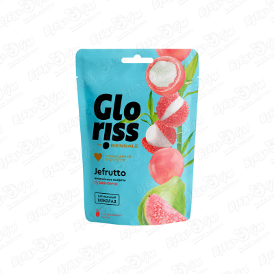 Конфеты жевательные Gloriss Jefrutto гуава-личи 75г жевательные конфеты gloriss jefrutto земляничный мохито 75г