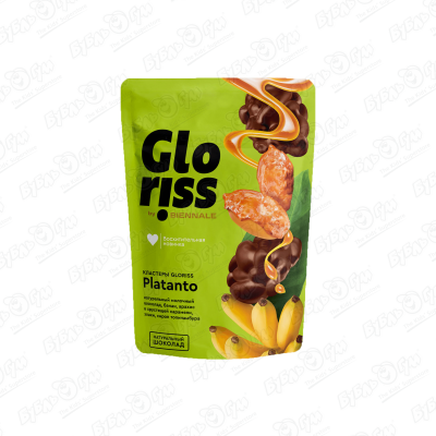 конфеты gloriss cocolato 180г Конфеты Gloriss Platanto молочный шоколад-банан-арахис-злаки-карамель-сироп топинамбура 180г