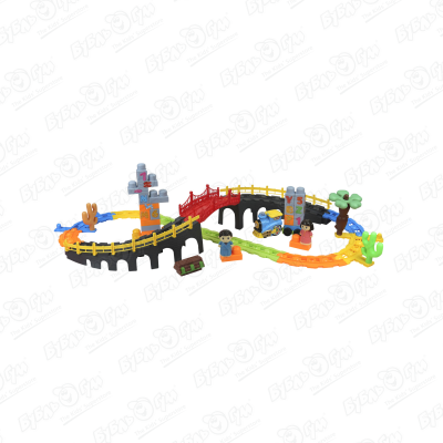 Набор игровой Lanson Toys Железная дорога с мостом световые и звуковые эффекты игровой набор hc toys железная дорога собери строительную технику